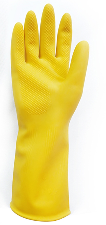 Перчатки латексные, внутр. хлопк напыление, желтые 60 гр. арт. ArmProtect LX 500