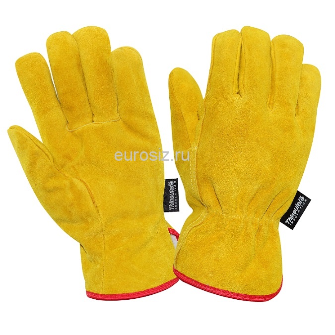 Перчатки ДИГГЕР 3М цельноспилковые утепленные желтые на Тинсулейте